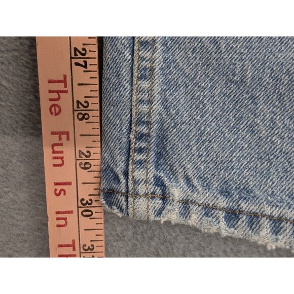 Vintage Levis 551 Jeans Womens SZ 4 Blue Relaxed Fit Tapered Leg Paper Tag Y2K - Picture 8 of 16